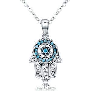 Hamsa Hand Pendant Necklace