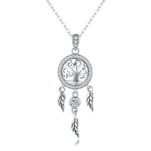 Tree of Life Dream Catcher Pendant Necklace