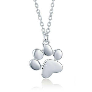 Paw Print Pendant Necklace