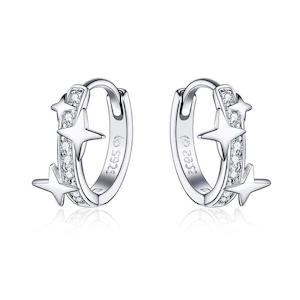 Jewellery: Stars Hoop Earrings