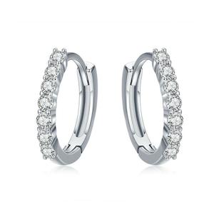 Dazzling Round Hoop Earrings