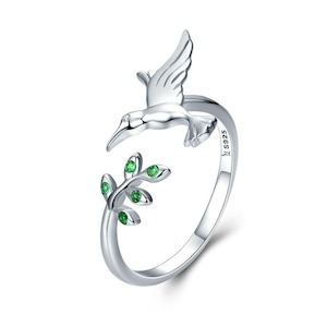 Bird Leaves Ring