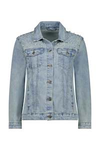 Bridal Pearl Denim Jacket - PRE-ORDER DUE EARLY TO MID NOVEMBER