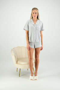 Ellie Modal Supersoft Short PJ Set - Grey Marle