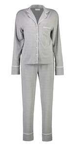 Sophia Supersoft Long PJ Set - Grey Marle