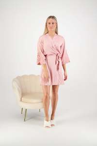 Clothing: Avana Lace Robe - Dusty Rose