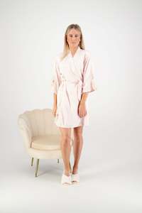 Clothing: Avana Lace Robe - Blush