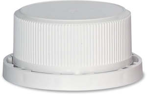 White Wadded Tamper-Evident 38mm Cap