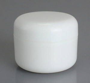 Plastic Packaging: White 200ml Cream Jar