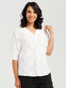 Clothing: Rose V Neck Top