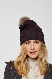 Pom Pom Merino Beanie