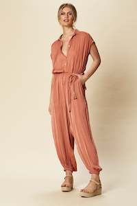 Zena Jumpsuit- Clay