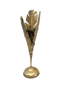 Banana Leaf Candlestick 63cm