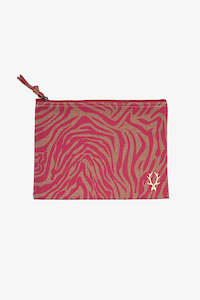 Zebra Canvas Pouch