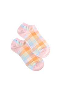 Clothing: Summer Check Ankle Sock