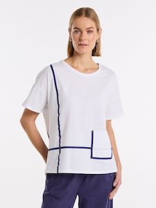 Clothing: Boxy Tape Trim Tee