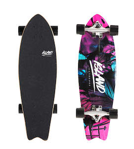 Skateboards: 28" CRUISER - RED TROPICAL