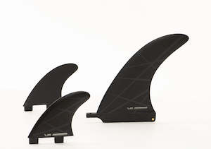 Vessel 8" Twin Tab 2+1 Fin set - Stealth