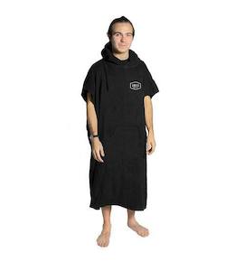 Towels: TSBW Hooded Poncho - Black