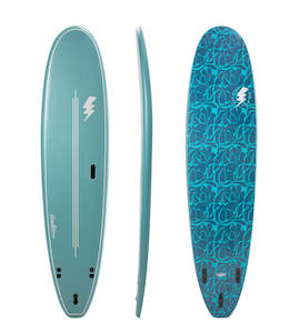 Bom Bora Softboard - Blue Leaves