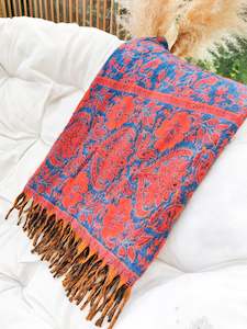 Paisley Wool Blanket Shawls