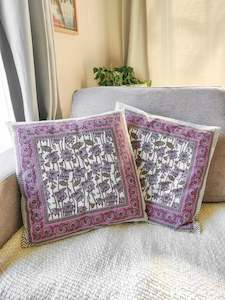 Block Printed Cotton Cushion Covers