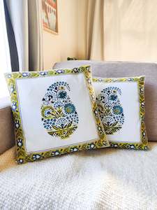 Block Printed Cotton Cushion Covers