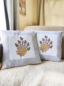 Block Printed Cotton Cushion Covers