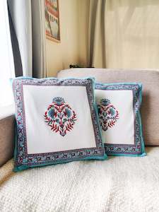 Block Printed Cotton Cushion Covers