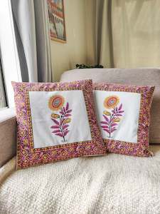 Block Printed Cotton Cushion Covers