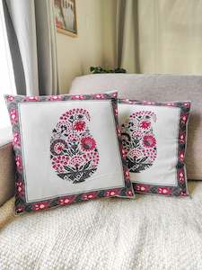 Block Printed Cotton Cushion Covers