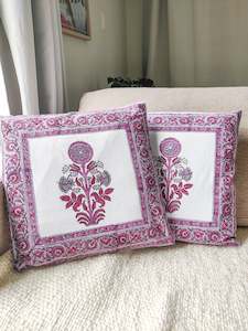 Block Printed Cotton Cushion Covers