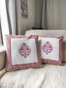 Block Printed Cotton Cushion Covers