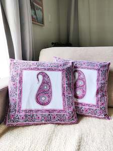 Block Printed Cotton Cushion Covers