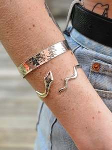 Silver Plated Snake Bangle