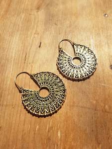 Brass Jewellery: Niamh Earrings - Brass