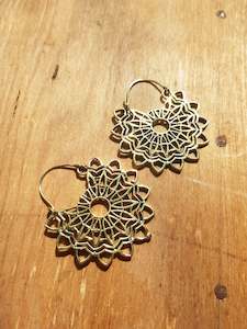 Brass Jewellery: Lauma Earrings - Brass