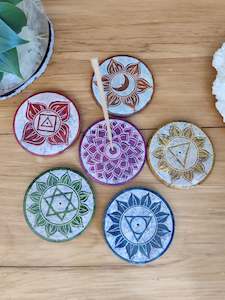 Chakra Stone Incense Holders