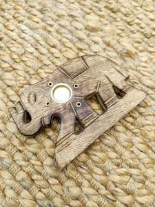 Wooden Elephant Incense Holder