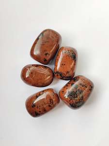 Beauty Wellness: Mahogany Obsidian Tumbled Crystals