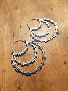 Ziva Statement Earrings - Silver Plated Earrings