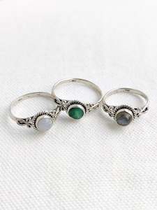 Sterling Silver Favourites: Sterling Silver Boho Gemstone Rings