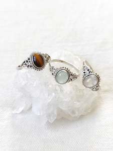 Sterling Silver Sol Gemstone Rings