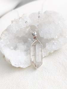 Rough Crystal Collection: Rough Herkimer Diamond Pendant - One of a Kind