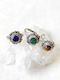 Sterling Silver Floral Gemstone Rings