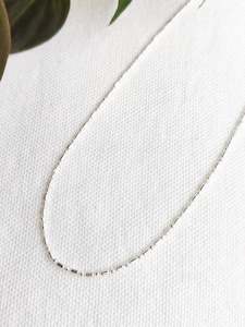 Chains: Dainty Sterling Silver Chain - 40cm