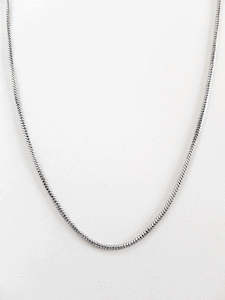 Chains: Silver Plated Brass 50cm Chain