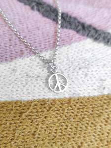 Pendants: Sterling Silver Peace Charm Pendant