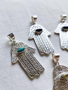 Pendants: Hamsa Stone Pendant