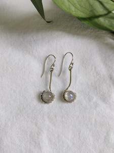 Silver Gemstone Earrings